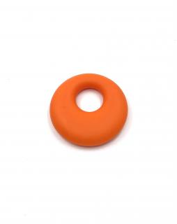Silikonový přívěsek kruh zářivě oranžový 50 mm (Kruh zářivě oranžový)