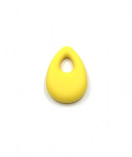 Silikonový přívěsek slza tmavě žlutá 68 mm (Slza tm. žlutá)