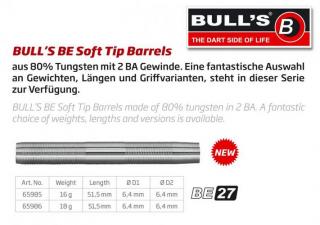 Bull´s Barrels - tělíčka BE27 80% wolfram 16gr. 65985