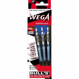 Bull´s šipky soft Wega Ringed Grip Blue 16g (s plastovými hroty)
