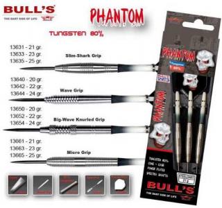 Bull´s Šipky Steel Phantom Micro Grip 21gr. 13661