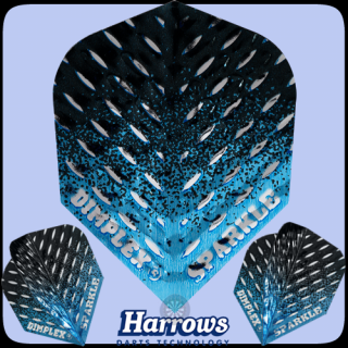 Letky dimplex sparkle harrows modro-černé 2495