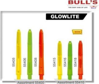 Násadky Glowlite nylon Bull´s zelené dlouhé 55406