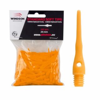 Plastové hroty Windson STANDARD 25 mm 150 ks oranžové (150 ks hrotů v originálním balení)
