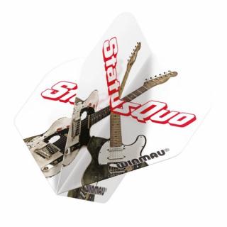 Winmau letky Rock Legends Status Quo White Guitars