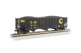 Bachmann HO 100-Ton 3-Bay Hopper - Chessie System (C&amp;O®) #142315