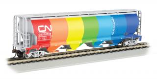 Bachmann HO 4 Bay Cylindrical Grain Hopper - Canadian National