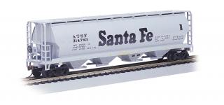 Bachmann HO 4 Bay Cylindrical Grain Hopper - Santa Fe