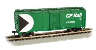 Bachmann HO 40' Box Car PS-1 - CP RAIL #60026 - GREEN