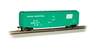 Bachmann HO 50 FT Plug Door Box Car - Penn Central #208177