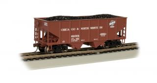 Bachmann HO 55-Ton 2-Bay Hopper - C&amp;NW™ #61001