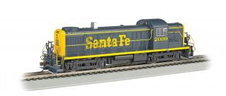 Bachmann HO Alco RS-3 - Santa Fe (Blue &amp; Yellow) #2099 - DCC + Sound