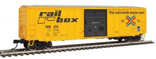 II. jakost - Walthers Mainline HO 50' ACF Exterior Post Boxcar - Railbox #11010 (Poškozený obal vodou)