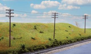 Walthers #949-4185 Telegraph Poles amd Cross Arms - HO Scale Kit