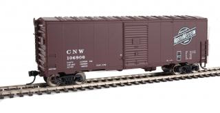 Walthers Mainline HO 40´ AAR Modernized 1948 Boxcar - Chicago &amp; North Western