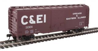 Walthers Mainline HO 40´ ACF Welded Boxcar - Chicago &amp; Eastern Illinois #3301
