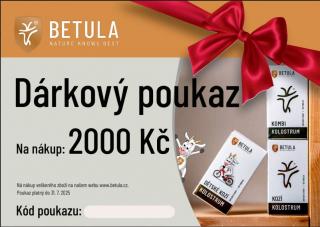 Dárkový poukaz v hodnotě Kč 2000,-