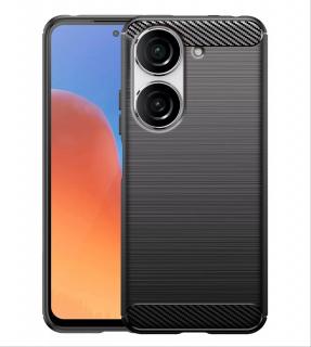ASUS ZENFONE 10 - pouzdro obal kryt PREMIUM CARBON gelové - černé