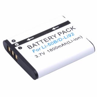 Baterie Li-50B / D-LI92 (1800mAh) pro Olympus mju 1010 1020 1030 XZ-Z