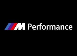 BMW M PERFORMANCE samolepka na zpětné zrcátko malá 60x6mm (sada 5ks) - bílá