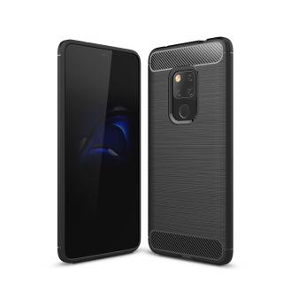 HUAWEI MATE 20 - pouzdro obal kryt PREMIUM CARBON gelové - černé