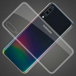 SAMSUNG GALAXY A70 - pouzdro (kryt, obal) gelové CRYSTAL - čiré