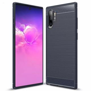 SAMSUNG GALAXY NOTE 10 PLUS - pouzdro obal kryt PREMIUM CARBON gelové - černé