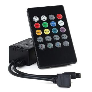IR ovladač music k RGB LED pásku (IR ovladač RGB LED pásků s mikrofonem)