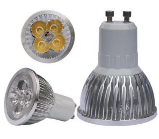 LED žárovka GU10 LED Light  4W - bílá teplá (LED žárovka, GU10, 4W, 4*1W)
