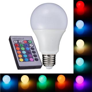 Light LED žárovka E2707W E27 7W RGB + bílá (LED žárovka RGB + bílá)