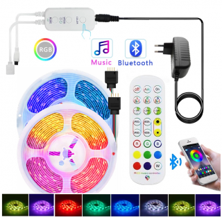 Lighting 5105/B LED pásek RGB 10metrů Bluetooth Komplet IP65 (Voděodolný pásek 10metrů multicolor)