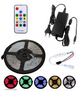 Lighting 5353/5 LED pásek RGB RF Komplet 36W IP67 5 metrů (Voděodolný pásek 5metrů multicolor)