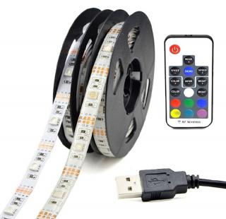 Lighting LED pásek DC5V USB SMD3528 RGB 1m/60diod voděodolný DO17 (Voděodolný LED pásek RGB 1 metr s USB)