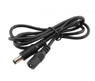 Prodlužovací kabel s konektory DC 5,5 x 2,1mm, vidlice + zásuvka, 100cm (Napájecí konektor k LED pásku 1 metr)