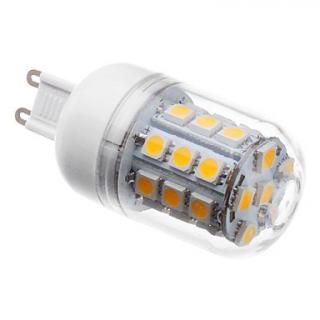 SMD Lighting LED žárovka G9 4W 27 SMD 5050 bílá teplá (LED žárovka G9 s krytem)
