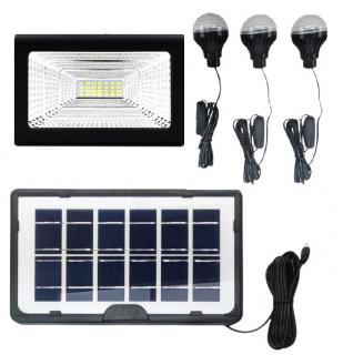 Solar 4W/B Solární přenosné světlo 3+1 LED (Solární osvětlení a nabíječka )