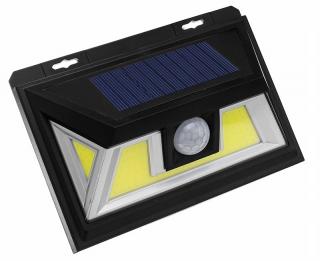 Solar COB-76/2 Solární nástěnné světlo s PIR čidlem 76x LED set 2 kusů (Zahradní svítidlo s PIR čidlem)