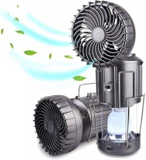 Solar KL45/S LED kempingová lampa solární s ventilátorem (Solární lampa s větrákem)