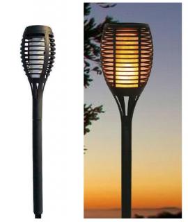 SOLAR S30/2 Solární lampa imitace ohně set 4 kusů (Solární zahradní svítidlo 12x LED)