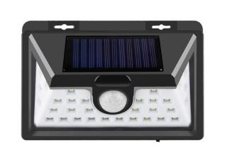 SOLAR S32 Solární nástěnné světlo s PIR čidlem 32x LED (Solární světlo s PIR čidlem 32x LED dioda)