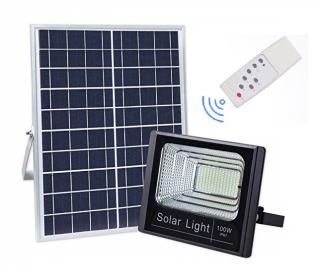 SOLAR SH179 Solární reflektor zahradní 100W, dálkový ovladač  (Solární zahradní svítidlo)