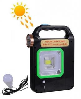 Solar SK5V/3W Solární kempingová lampa (Praktická solární nabíječka se světlem)