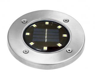 Solar SZ81/8 Solární zahradní zápustné svítidlo čistá bílá 8x LED (Světlo k vestavbě 8x LED dioda)