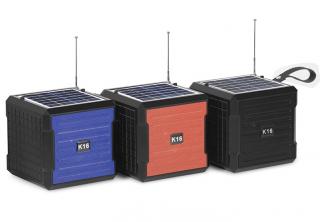 Solarní FP/16 Bluetooth reproduktor 5W USB černý (Solární nabíječka, osvětlení, rádio a MP3 přehrávač )