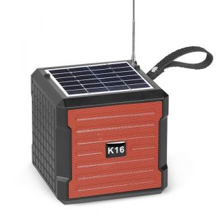 Solarní FP/16R Bluetooth reproduktor 5W USB (Solární nabíječka, osvětlení, rádio a MP3 přehrávač )