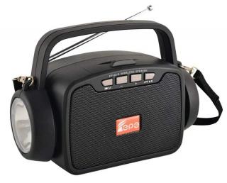Solární FP/95B Bluetooth reproduktor 5W USB černá (Solární nabíječka, osvětlení, rádio a MP3 přehrávač )