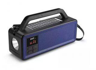 Solární FP/B31/5W Bluetooth reproduktor USB (Solární nabíječka, osvětlení, rádio a MP3 přehrávač )