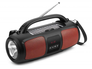 Solární FP/R36/5W Bluetooth reproduktor USB (Solární nabíječka, osvětlení, rádio a MP3 přehrávač )