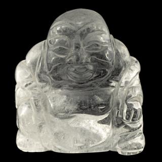 Figurka Buddhy z křišťálu, vel. cca 38 x 35 mm (FI1940B)