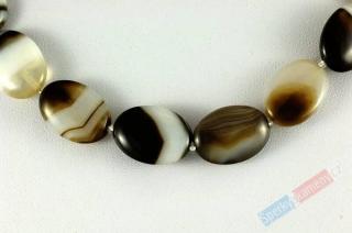 Náhrdelník z onyxu, oválky cca 18 mm (ON240)